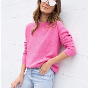NWT Something Navy Pink Sweater Small